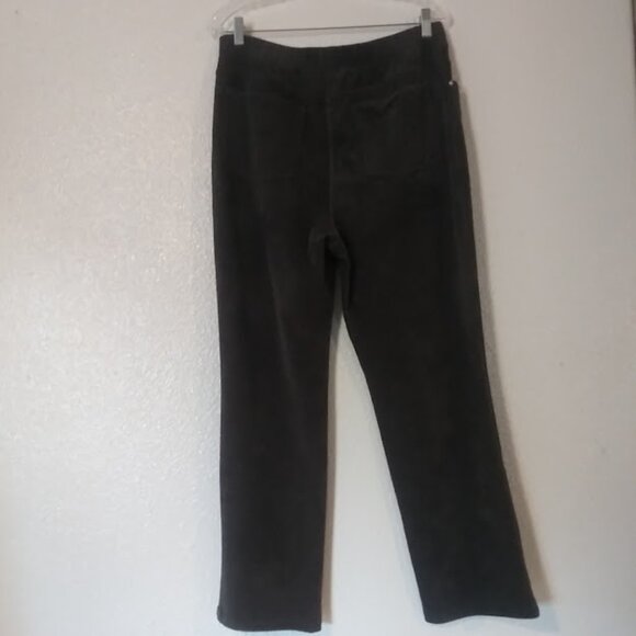Quacker Factory by Jeanne Bice women's size M gray corduroy straight leg pants - Picture 4 of 15